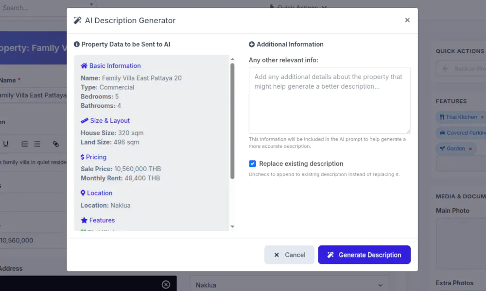 Multi-Language Descriptions